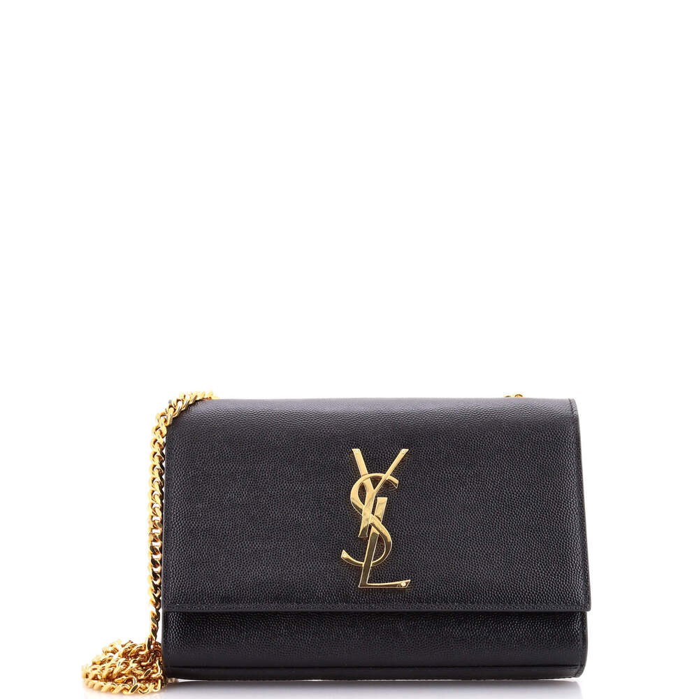 Saint Laurent Small Classic Monogram Crossbody Bag Grainy Leather
